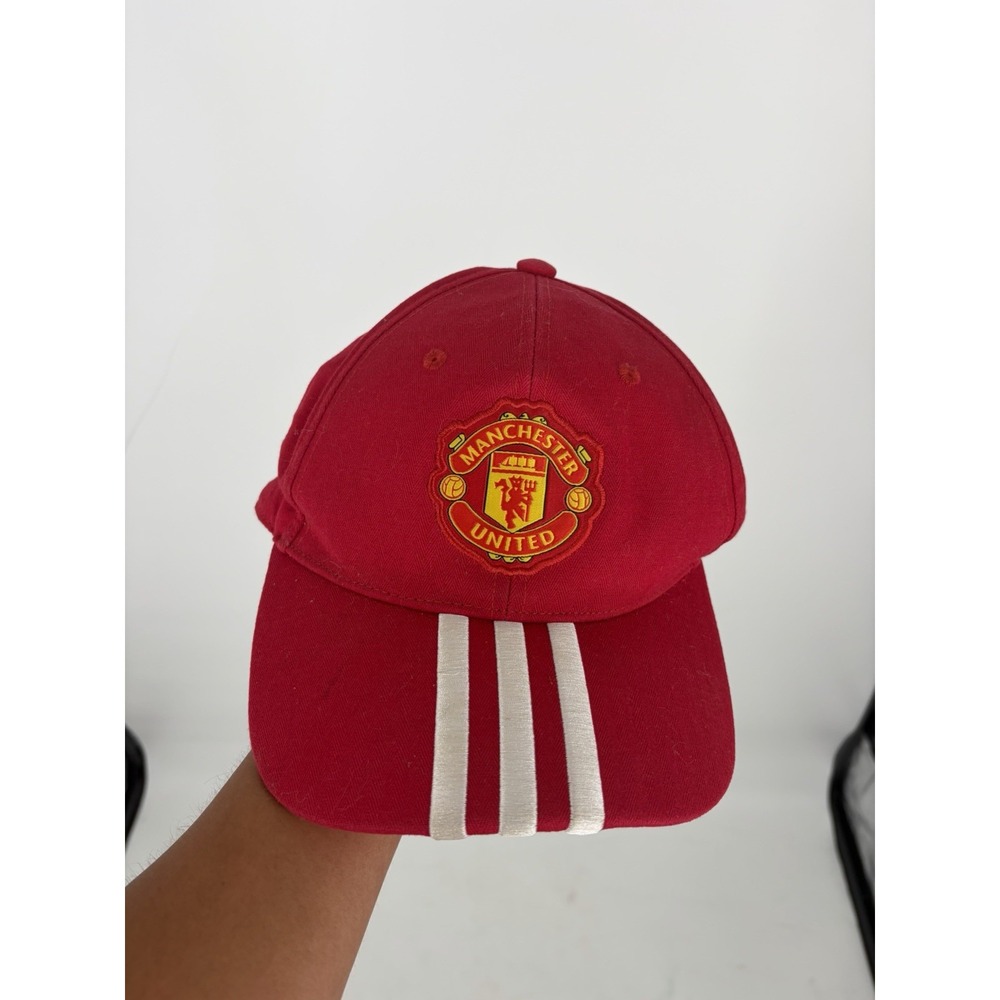 Adidas Manchester United FC Red Adjustable Cap Men's Size OSFM